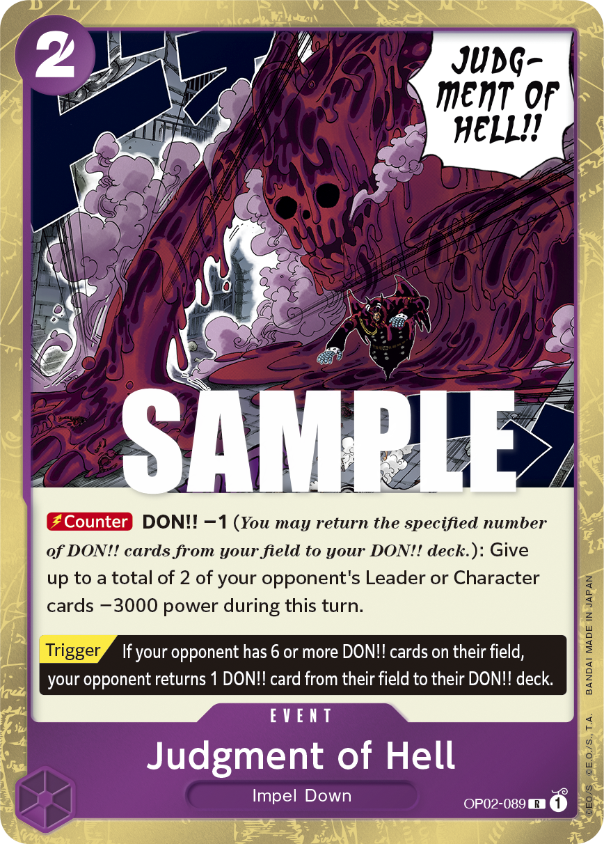Judgment of Hell OP02-089 One Piece TCG