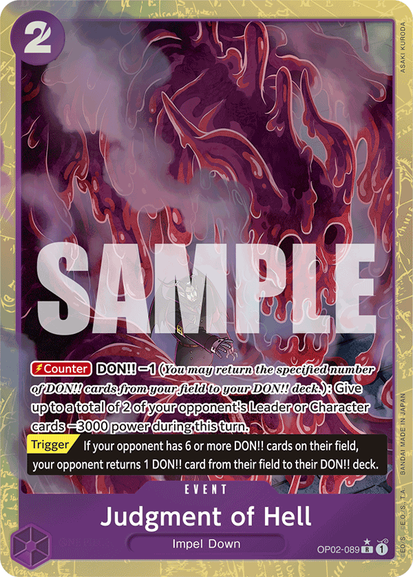 Judgment of Hell (Alternate Art) OP02-089_p4 One Piece TCG