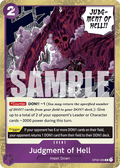 Judgment of Hell OP02-089_r1 One Piece TCG