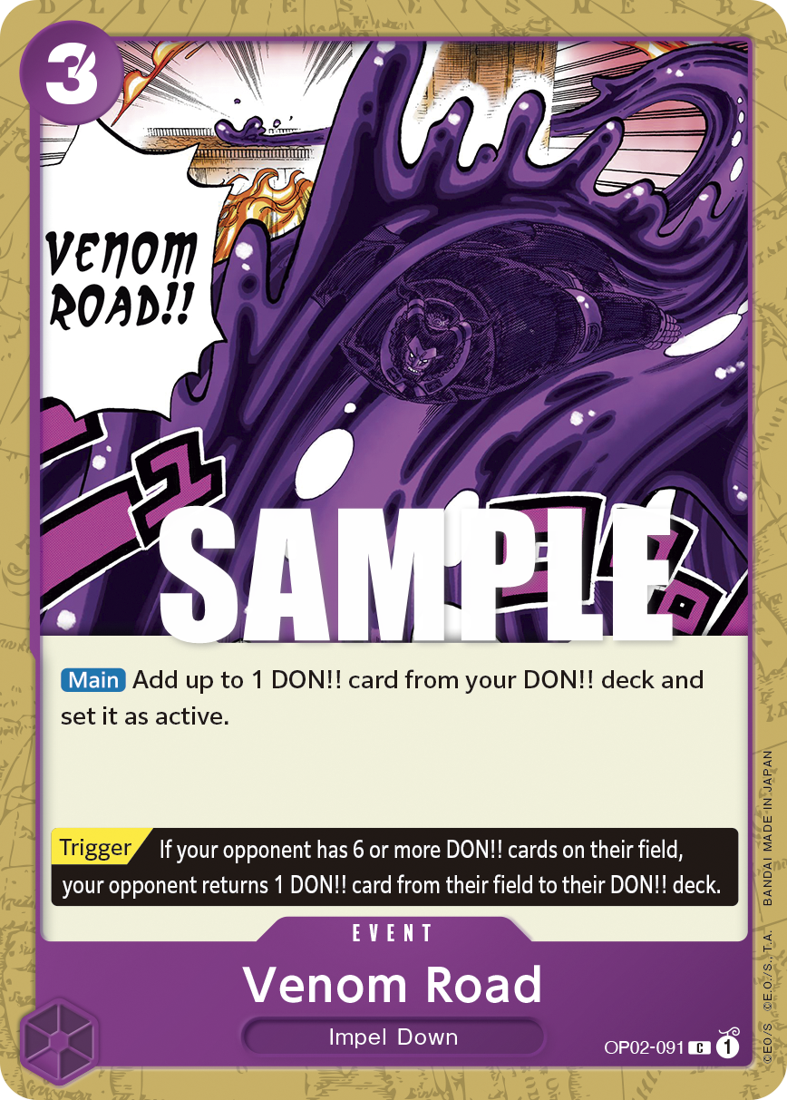 Venom Road OP02-091 One Piece TCG