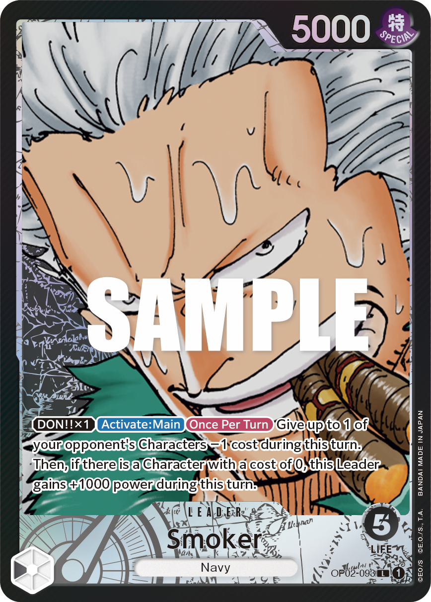 Smoker (093) (Alternate Art) OP02-093_p1 One Piece TCG