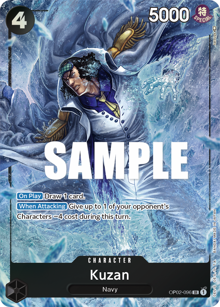 Kuzan (096) (Alternate Art) OP02-096_p1 One Piece TCG