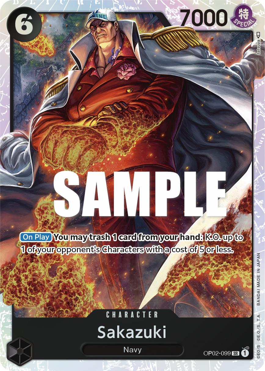 Sakazuki OP02-099 One Piece TCG