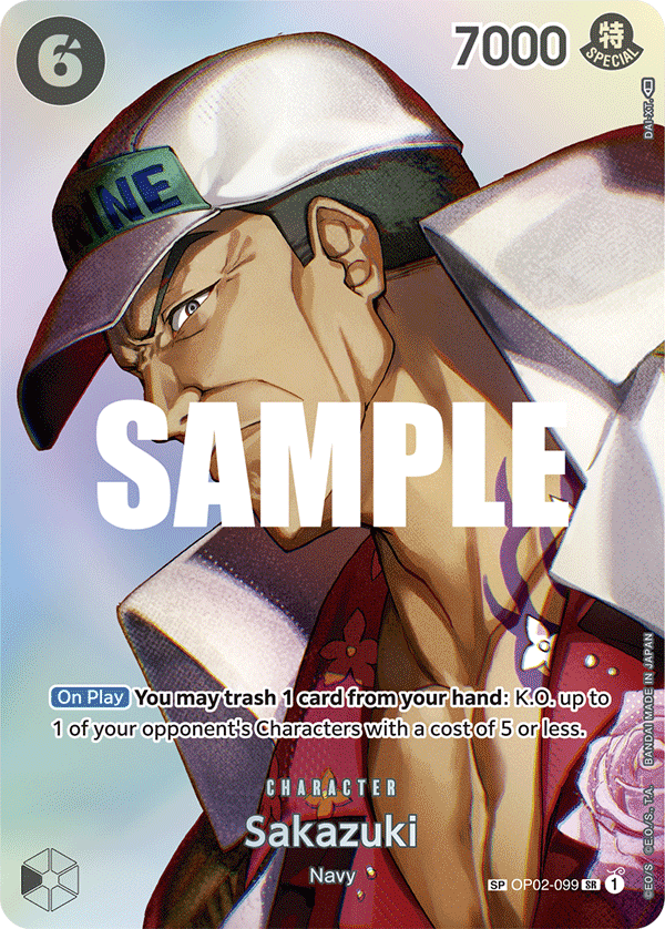 Sakazuki (SP) OP02-099_p2 One Piece TCG
