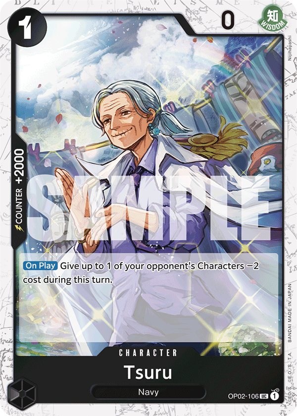 Tsuru (Jolly Roger Foil) OP02-106_p4 One Piece TCG