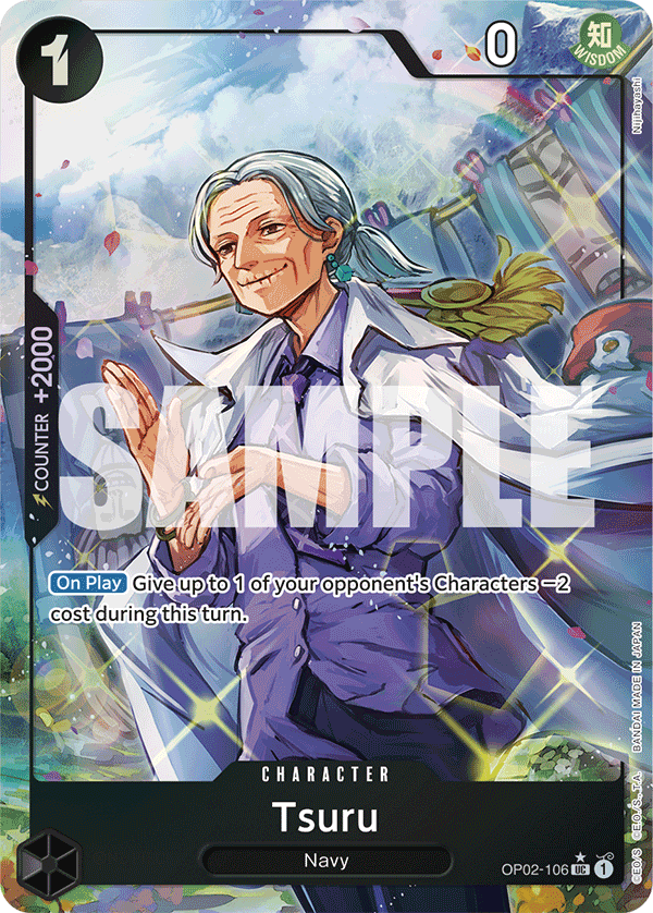 Tsuru (Full Art) OP02-106_p5 One Piece TCG