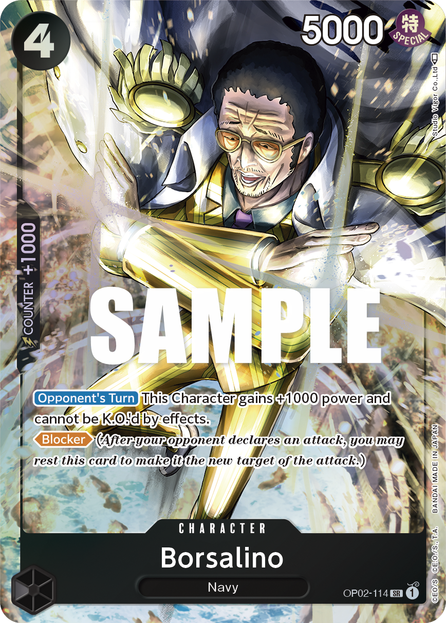 Borsalino (Alternate Art) OP02-114_p1 One Piece TCG