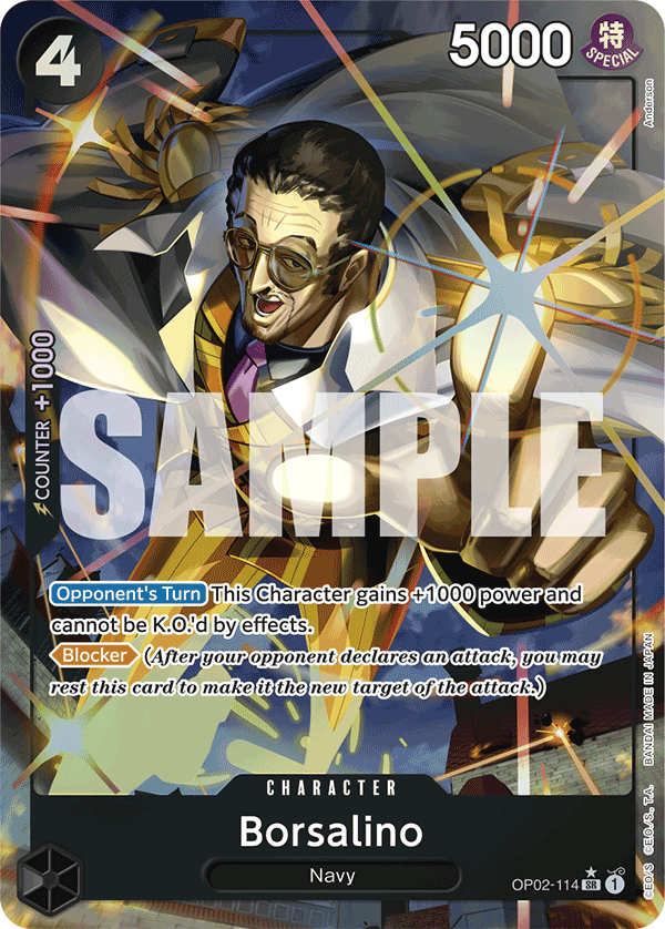 Borsalino (Alternate Art) OP02-114_p3 One Piece TCG