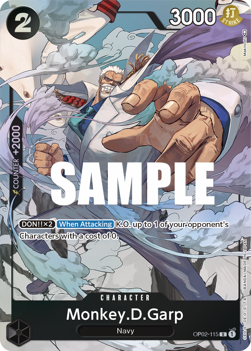 Monkey.D.Garp (115) (Alternate Art) OP02-115_p1 One Piece TCG