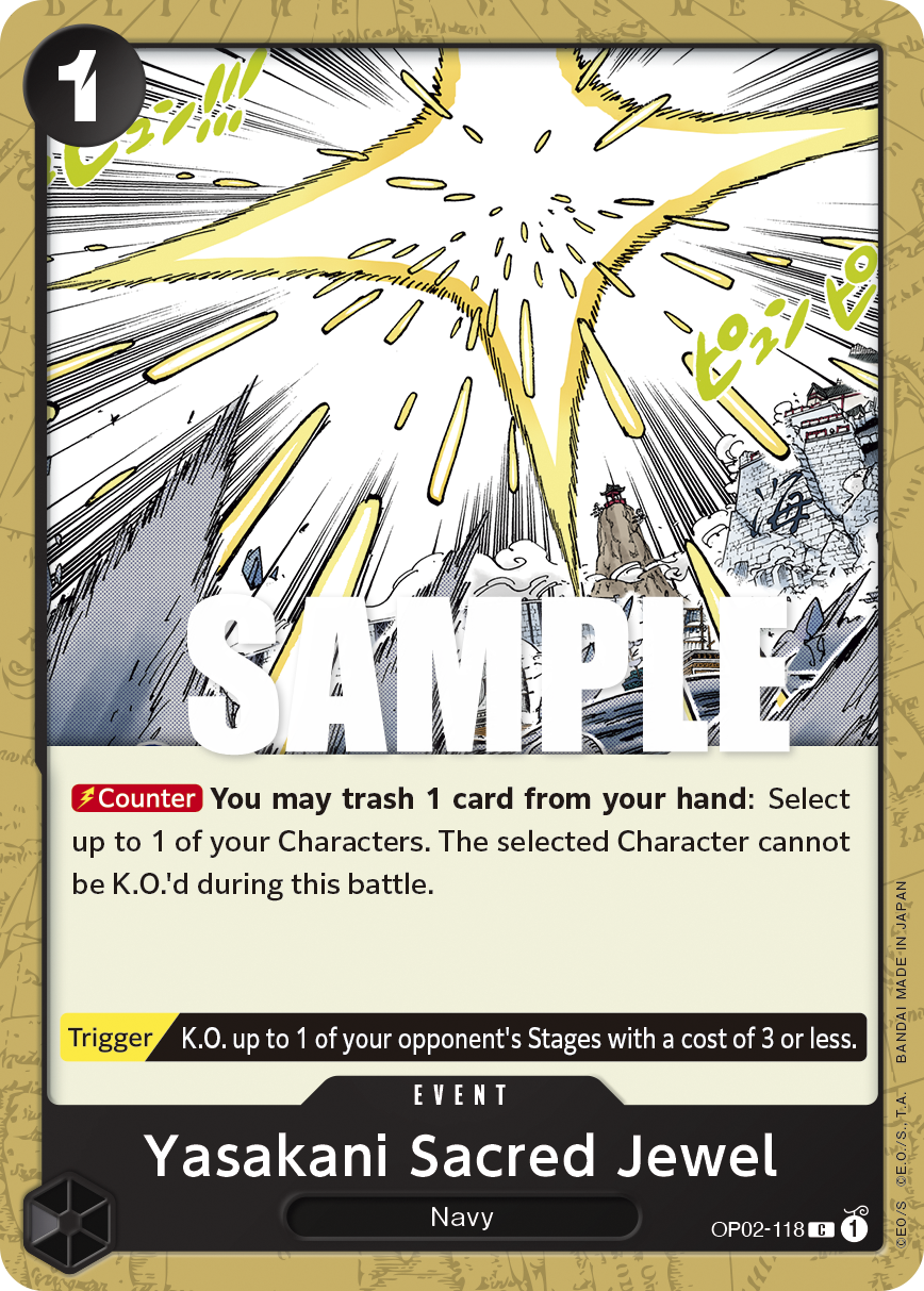Yasakani Sacred Jewel OP02-118 One Piece TCG