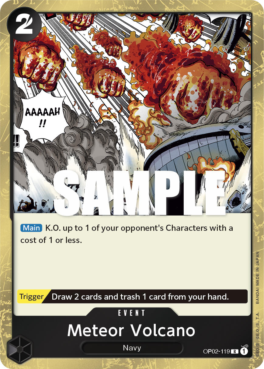 Meteor Volcano OP02-119 One Piece TCG