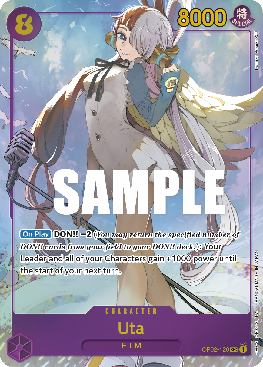 Uta (Alternate Art) OP02-120_p1 One Piece TCG