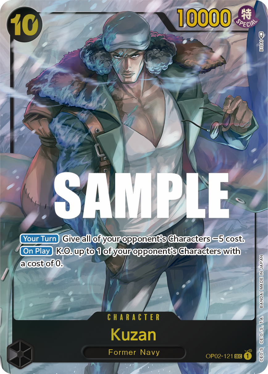 Kuzan (121) (Alternate Art) OP02-121_p1 One Piece TCG