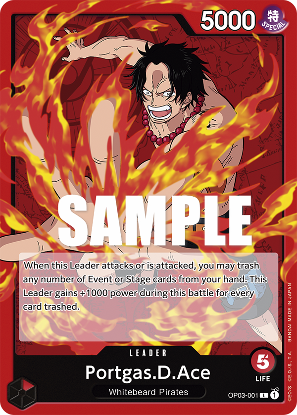 Portgas.D.Ace OP03-001 One Piece TCG