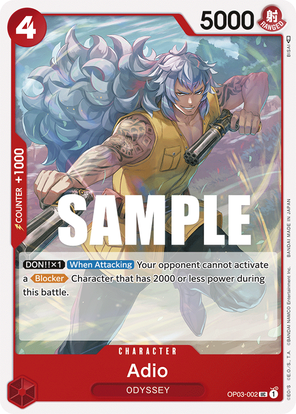 Adio OP03-002 One Piece TCG