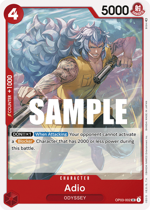 Adio OP03-002 One Piece TCG