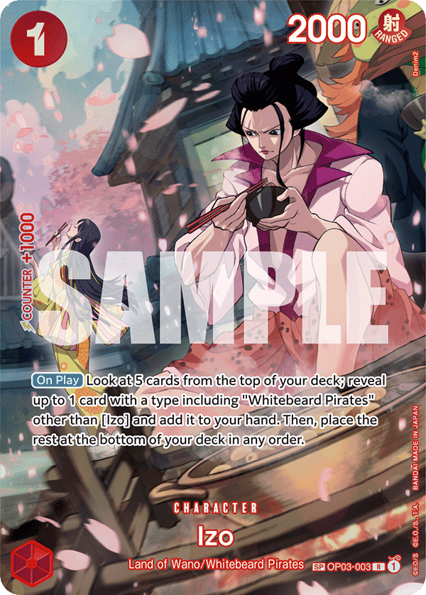 Izo (SP) OP03-003_p1 One Piece TCG