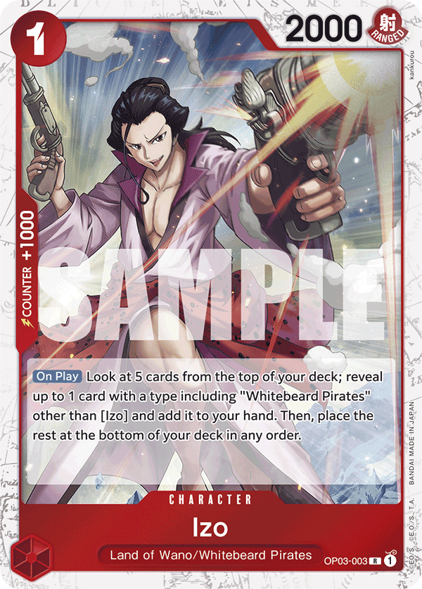 Izo (OP03-003) (Jolly Roger Foil) OP03-003_p4 One Piece TCG