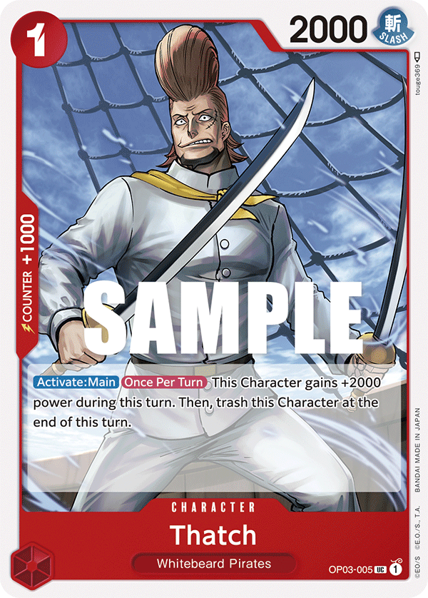 Thatch OP03-005 One Piece TCG