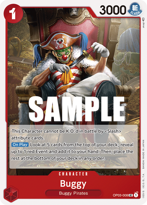Buggy (008) OP03-008 One Piece TCG
