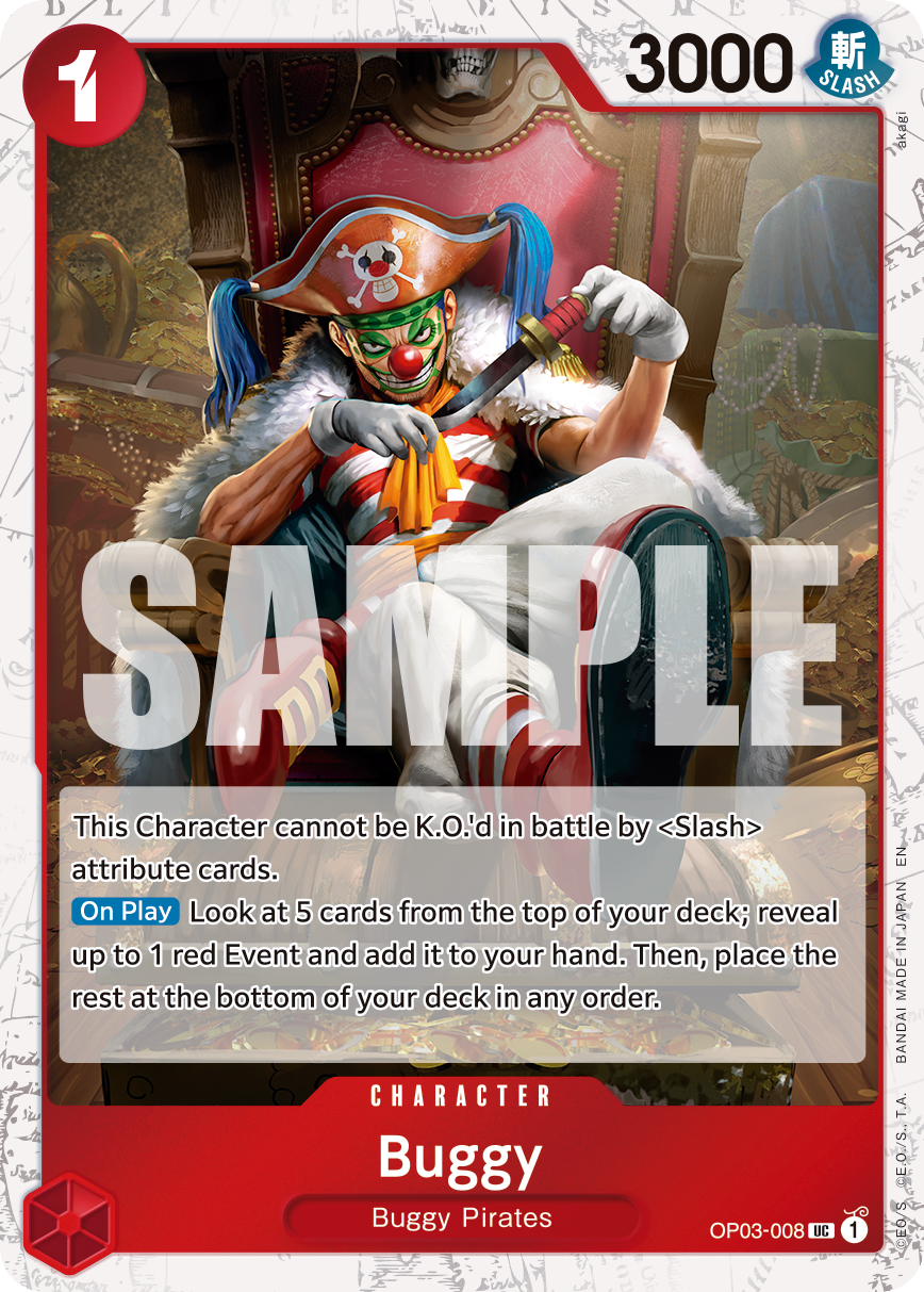Buggy - OP03-008 (Pirate Foil) OP03-008_p2 One Piece TCG