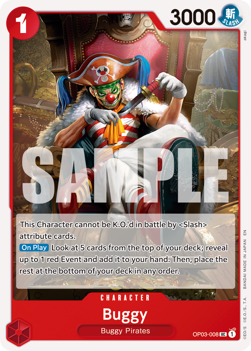 Buggy - OP03-008 (Reprint) OP03-008_r1 One Piece TCG