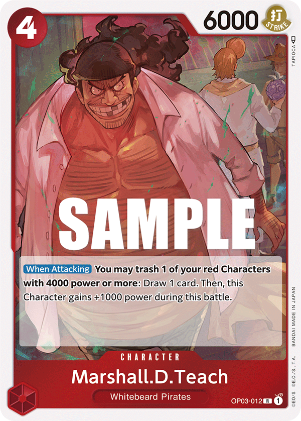 Marshall.D.Teach OP03-012 One Piece TCG
