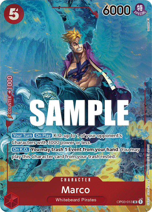 Marco (Alternate Art) OP03-013_p1 One Piece TCG