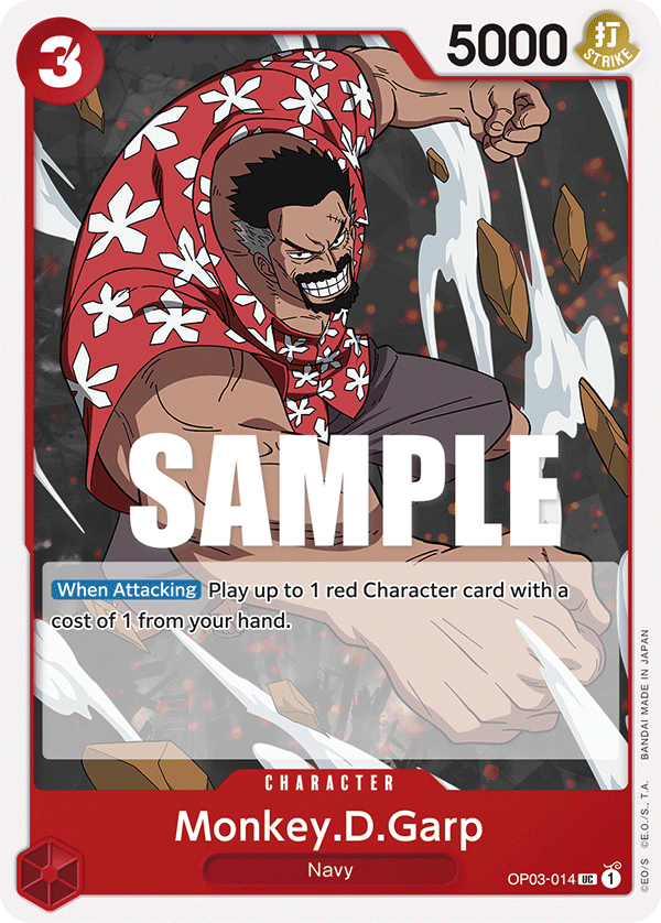 Monkey.D.Garp OP03-014 One Piece TCG