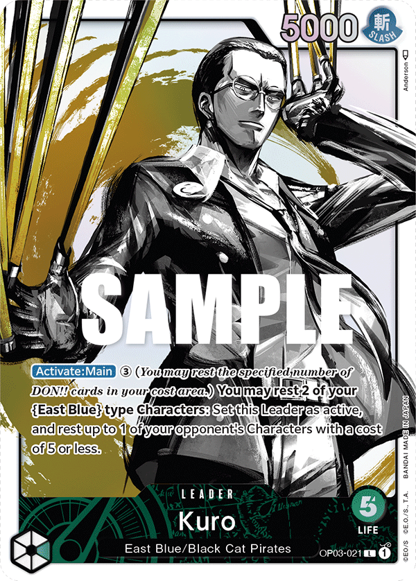 Kuro (Alternate Art) OP03-021_p1 One Piece TCG