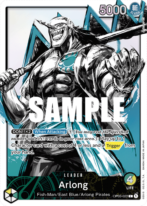 Arlong (Alternate Art) OP03-022_p1 One Piece TCG