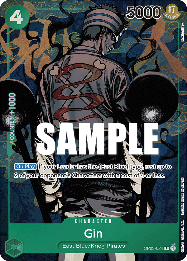 Gin (Alternate Art) OP03-024_p1 One Piece TCG