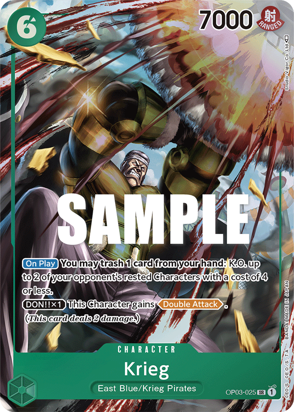Krieg (Alternate Art) OP03-025_p1 One Piece TCG