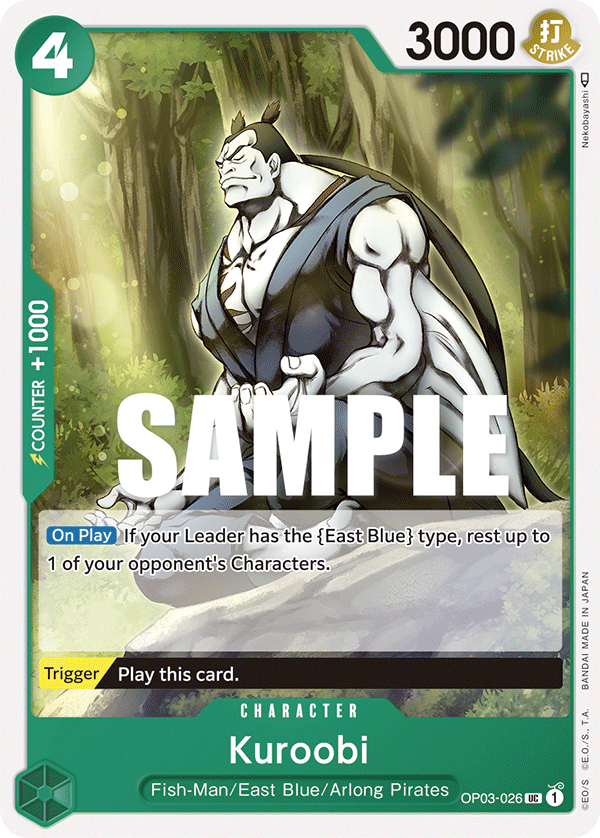 Kuroobi OP03-026 One Piece TCG