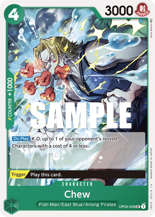 Chew OP03-029 One Piece TCG