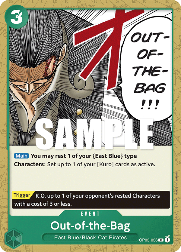 Out-of-the-Bag OP03-036 One Piece TCG