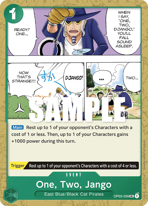 One, Two, Jango OP03-039 One Piece TCG