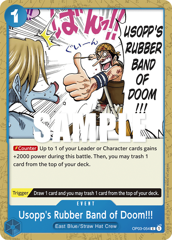 Usopp's Rubber Band of Doom!!! OP03-054 One Piece TCG