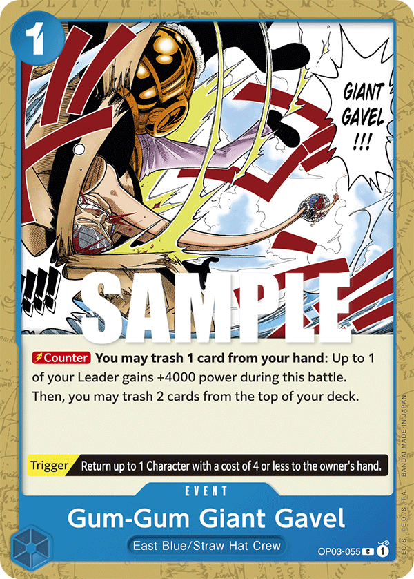 Gum-Gum Giant Gavel OP03-055 One Piece TCG