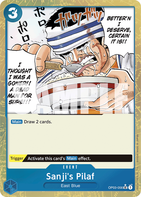 Sanji's Pilaf (Textured Foil) OP03-056_p3 One Piece TCG