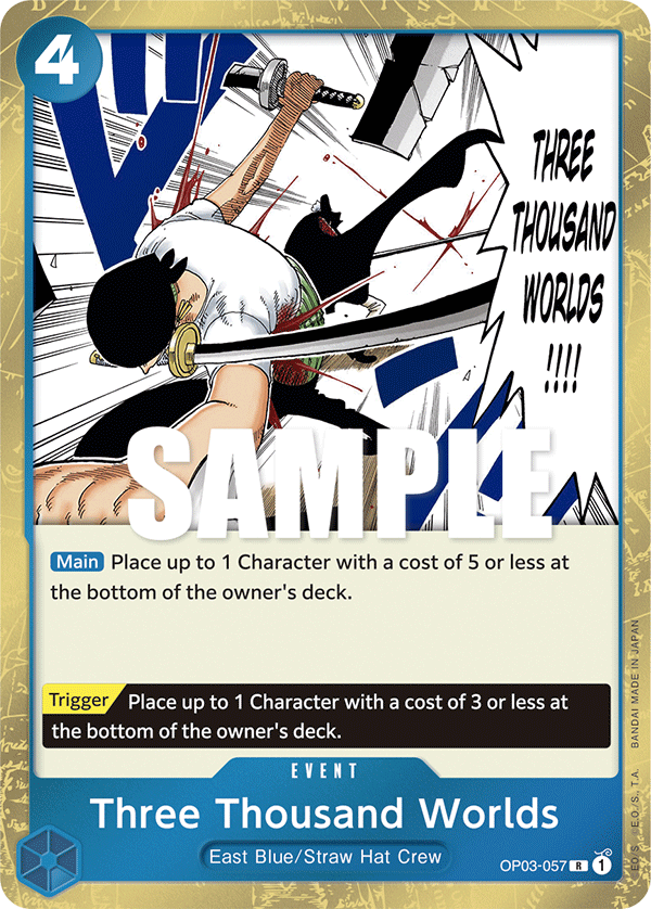 Three Thousand Worlds OP03-057 One Piece TCG