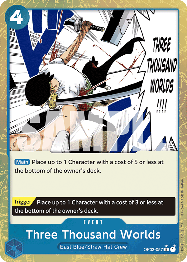 Three Thousand Worlds (Textured Foil) OP03-057_p3 One Piece TCG