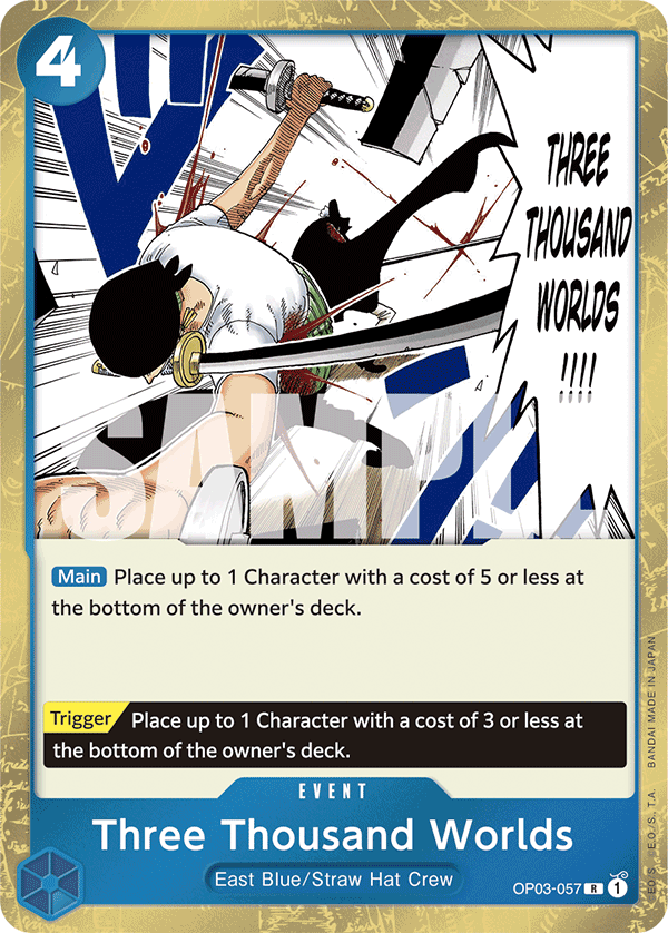 Three Thousand Worlds OP03-057_r1 One Piece TCG