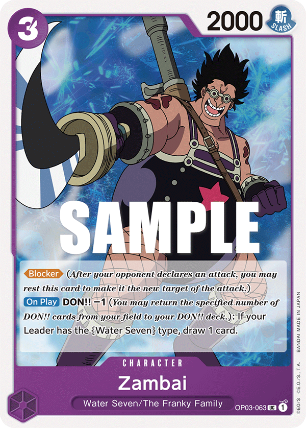 Zambai OP03-063 One Piece TCG