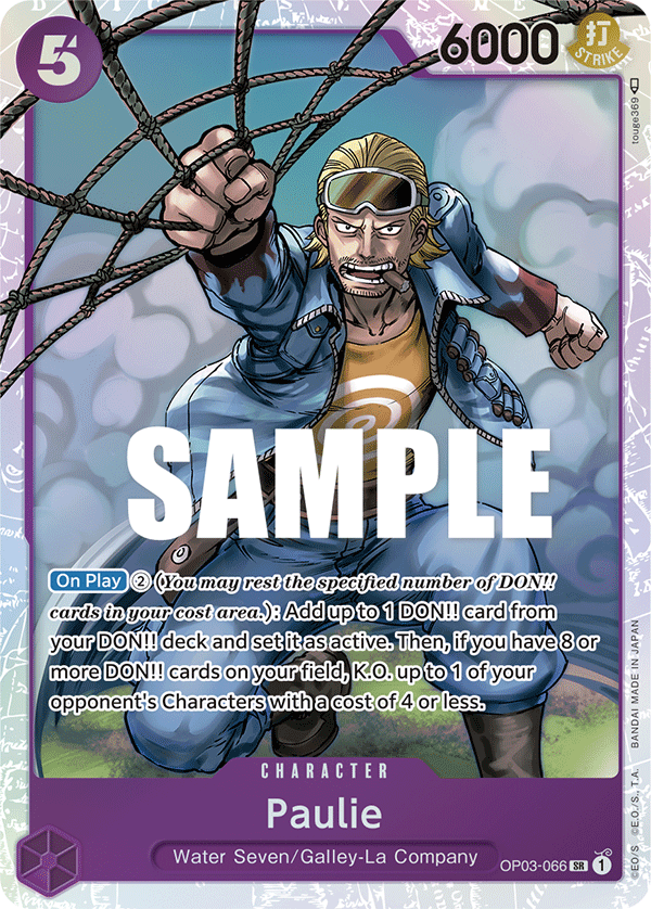 Paulie OP03-066 One Piece TCG