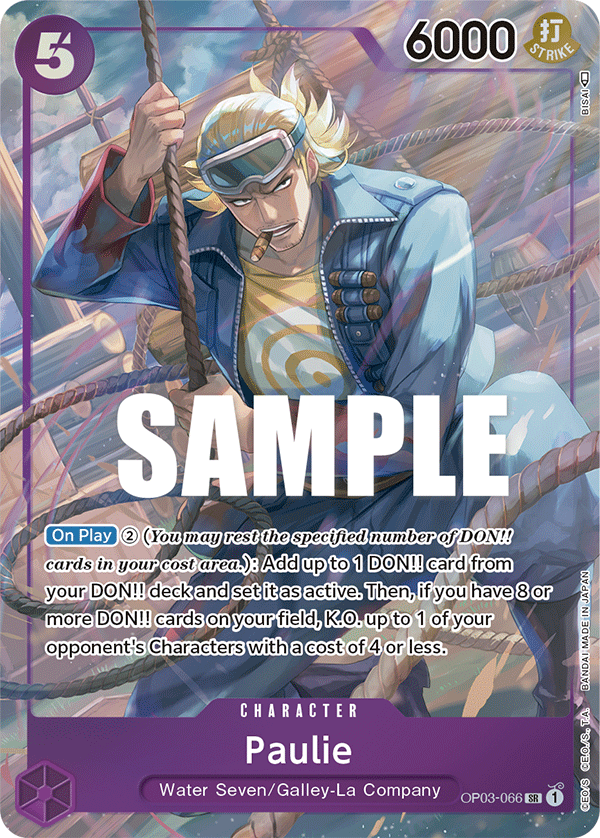 Paulie (Alternate Art) OP03-066_p1 One Piece TCG
