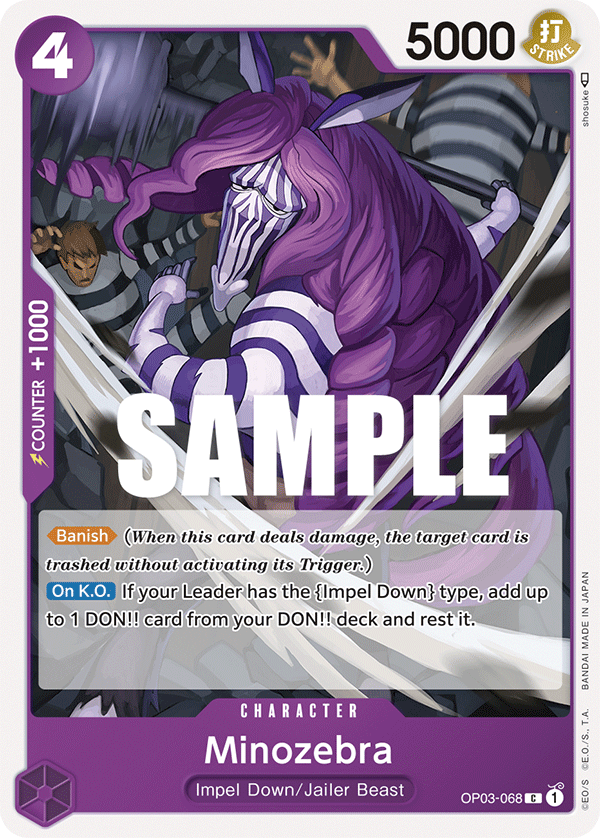 Minozebra OP03-068 One Piece TCG