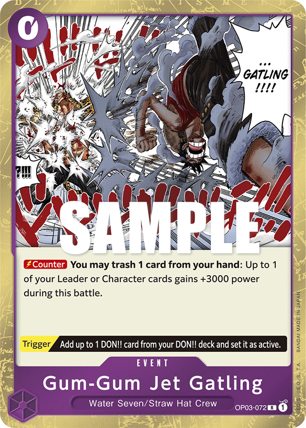 Gum-Gum Jet Gatling OP03-072 One Piece TCG