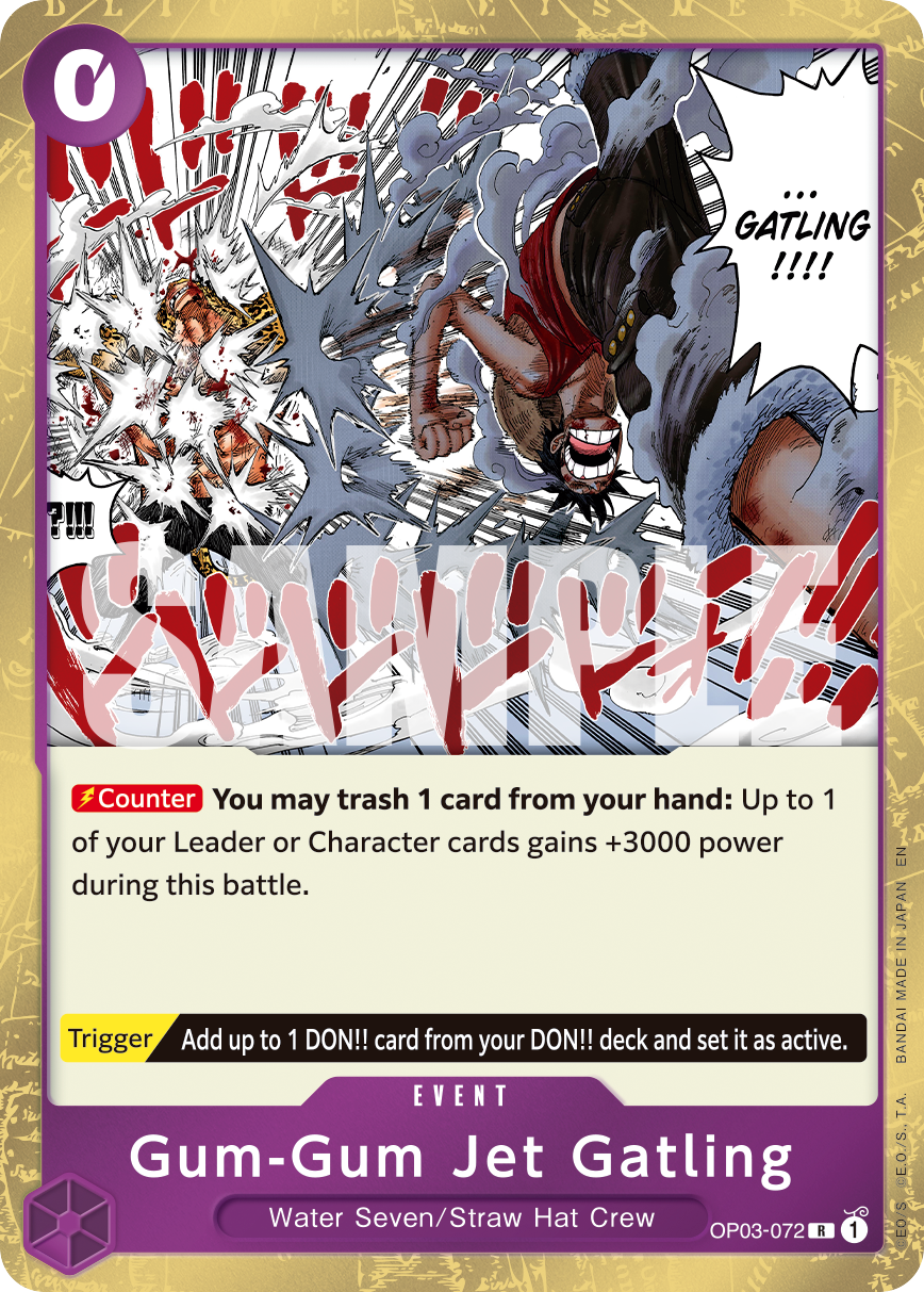 Gum-Gum Jet Gatling (Reprint) OP03-072_r1 One Piece TCG