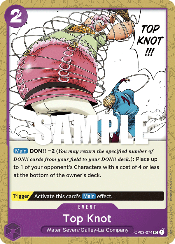Top Knot OP03-074 One Piece TCG